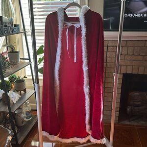 Mrs Clause Hooded Cape